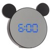 Mirror Alarm Clock 2 Level Brightness Adjustment Ear Design LED