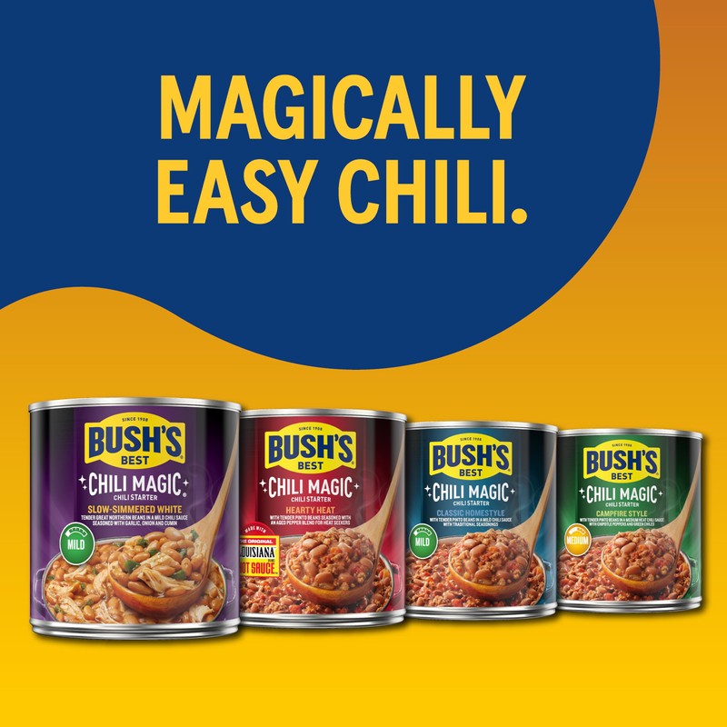 BUSH'S BEST Canned Slow-Simmered White Chili Magic Starter (Pack of