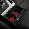 Red Spider Web Car Cup Holder Coasters 2 Pack Universal