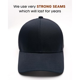 FURTALK Unisex Trucker Cap Baseball Cap Men and Women Mesh Adjustable Baseball Cap Navy Blue