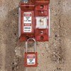 Master Lock 496B Lockout Tagout Universal Wall Switch Cover, Red