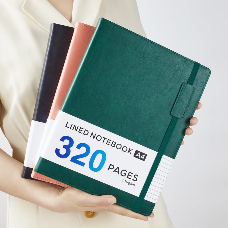 NIRMIRO Hardback Journal Notebook, A5 Note Book Thick Notepad for