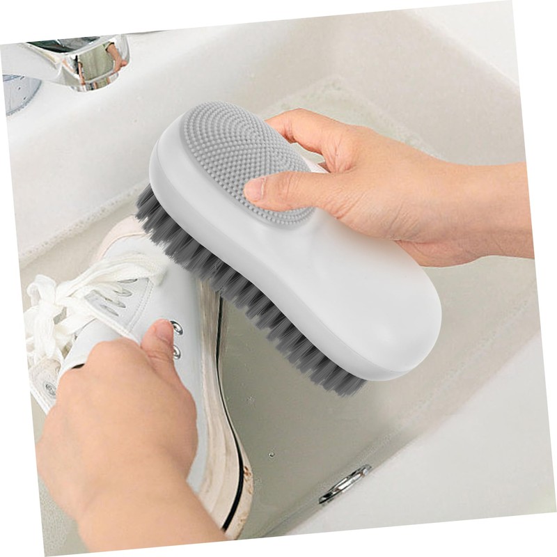 SAFIGLE Lovely Dual Sided Laundry Scrub Brush Multi Functional Soft