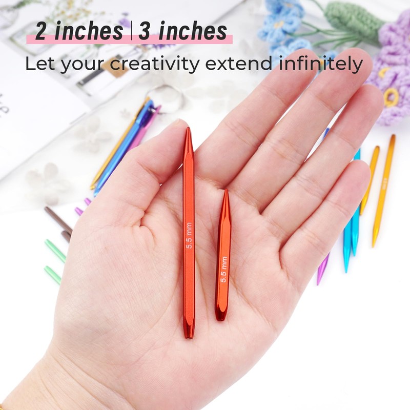 Hobekoee Short Interchangeable Knitting Needles Set
