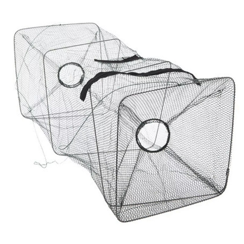 SNS 1-4pcs Fishing Bait Trap Fish Net Cast Cage Crab
