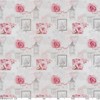 ANRO Oilcloth Tablecloth, Washable, Roses, Country House Antique Style, Grey,