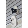 iMBAPrice IMBA-8141 White Vertical Siding Lamp Mounting Kit with Built-in