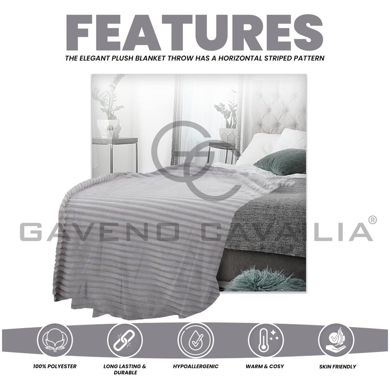 GC GAVENO CAVAILIA Blanket Throw, Extra Soft & Fluffy Throws