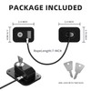 RORMGO Refrigerator Lock 2 Packs, Fridge Lock with Silicone Wire