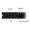 xiwai NGFF Key B+M to SATA 3.0 6Gbps 5 Ports