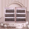Mavphnee Brown Lash Extensions D Curl Eyelash Extensions 480Pcs Volume