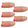5Pcs Thumb Tip Magic Tricks Fake Thumb Tip Silk Vanish