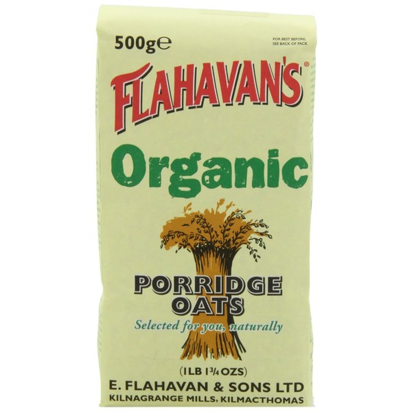 FLAHAVAN'S Organic Irish Porridge Oats, 500 gr