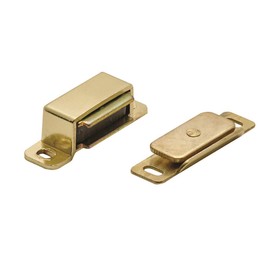 Carlisle Brass FTD840EB Fingertip Superior Steel Magnetic Catch, 6KG Pull, Electro Brassed, 46 X 15 X 14 mm