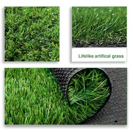LITA Premium Artificial Grass 6' x 9' (54 Square Feet) Realistic Fake Grass Deluxe Turf Synthetic Turf Thick Lawn Pet Turf -Perfect for Indoor/Outdoor Landscape - Customized