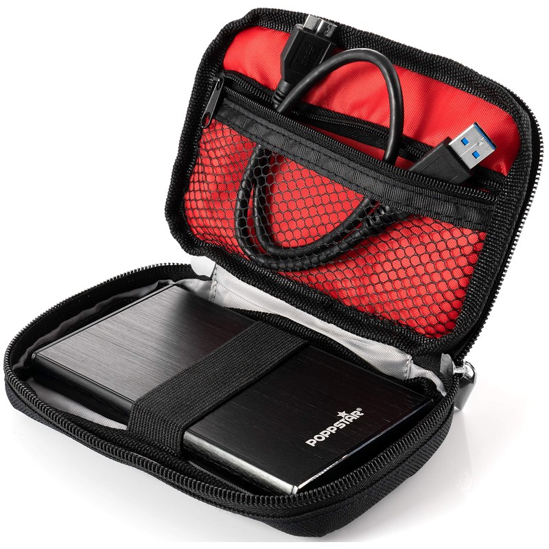 Poppstar Bag for External Hard Drive 6.4 cm (2.5 inch)