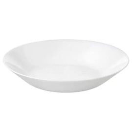 Ikea OFTAST Kitchen & Dining, Tempered Opal Glass Classic Deep Dish Plates (20cm) Pack of 6pc