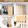 50 Pcs Metal Shower Curtain Hooks, Silver Shower Curtain Rings