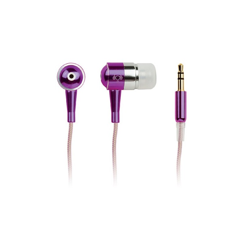 Merkury Innovations metálico Auricular, Púrpura