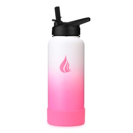 HYDRO CELL Protective Silicone Bottom Boot for 40oz, 32oz, 24oz, 18oz Stainless Steel Insulated Water Bottles, Anti-Slip Sleeve Cover (Bright Pink 40/32oz)