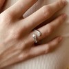 925 Sterling Silver Hugging Ring - Open Ring - Hug