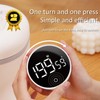 Exlliy Digital Kitchen Timer, Rechargeable Magnetic Visual Timer with Large