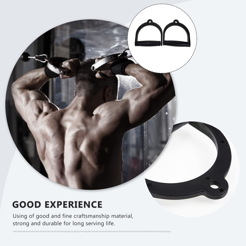 Mipcase 2Pcs Wear Resistant Workout Handles for Gym Cable Machines