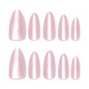 Clear Aurora Press on Nails Medium Almond Fake Nails with