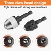 2-Piece Keyless Drill Chuck Conversion Tool, Hexagonal Handle Keyless Drill