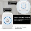 Wireless Doorbell Waterproof Wireless Chime Door Chime with 3 Volume