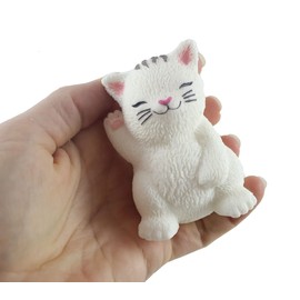 3 Soft Animal Stress Balls - Koala, Cat, Jellyfish - Soft Cream Doh Filled Stress Ball - Squishy Gooey Squish Sensory Squeeze Balls - Lover Gift (Random Colors)