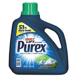 Purex Ultra Concentrated Laundry Detergent, Mountain Breeze Scent, 150 Oz, Case of 4