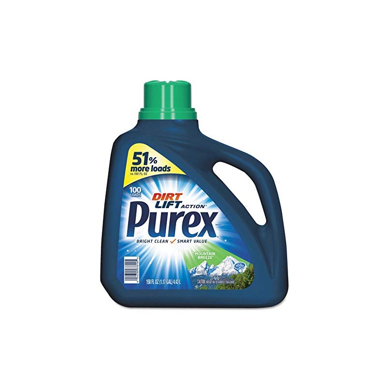 Purex Ultra Concentrated Laundry Detergent, Mountain Breeze Scent, 150 Oz,