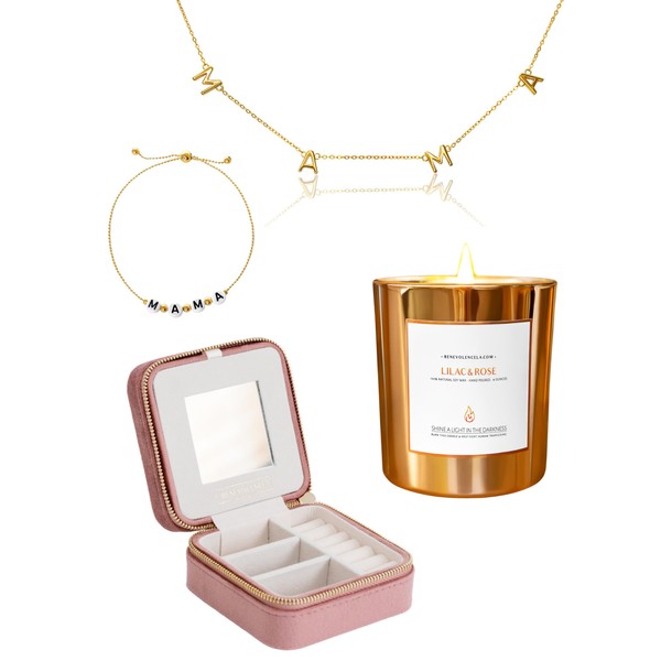 Benevolence LA Mama Gift Set | Travel Jewelry Case -