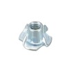 sourcing map 1/4"-20 4 Pronged Tee Nut T-Nut for Table