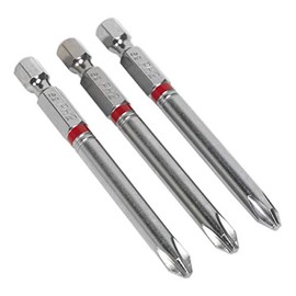 Sealey Ak210511 Power Tool Bits Phillips #2 Colour Coded S2 75Mm 3Pc