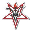 2 x 10cm/100mm Pentagram Symbol Window Cling Sticker Car Van