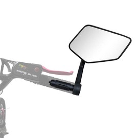 Urby Bike Mirror Handlebar Mount For Fat Tire Electric Scooter/Bike, Electric Ebike, Made With Anti-glare Crystal UHD Automotive Grade Glass, Scratch Resistant Bicycle Mirror. Bar End Right