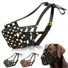 OOPSDOGGY Labrador Dog Muzzle for Large Dogs - Leather Breathable