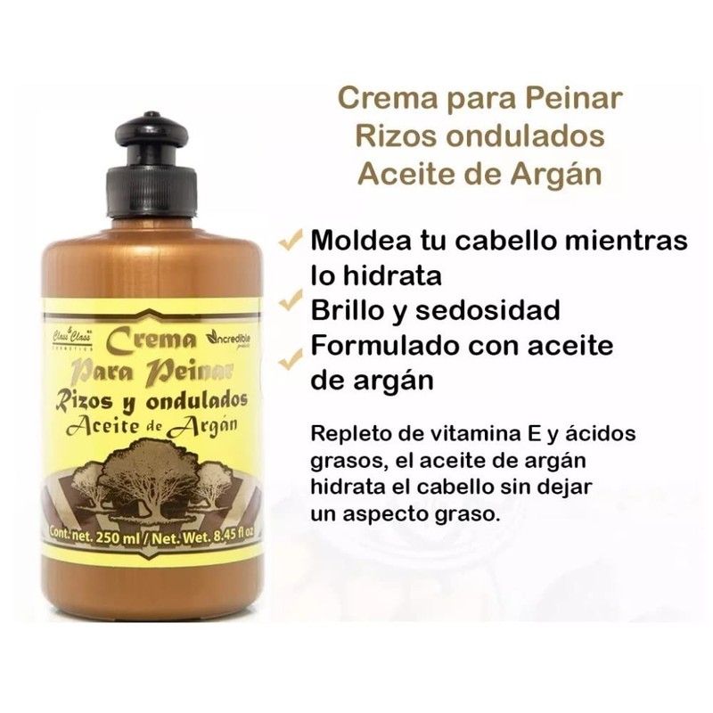 Incredible Products CREMA PARA PEINAR RIZOS Y ONDULADOS CON ACEITE