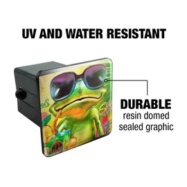GRAPHICS & MORE Summertime Vacation Frog Tow Trailer Hitch Cover Plug Insert