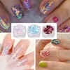 10 Colours Glitter Set for Nails, Cozevdnt Nail Glitter Powder,