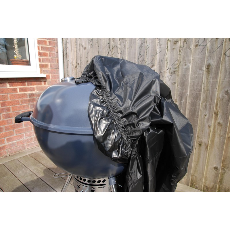Speedwellstar Round Waterproof BBQ Cover Kettle Elasticated Hem Barbecue Heavy