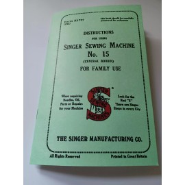 Singer 15 User Manual Reproduction (Rare No. 15 Version) Reproduction