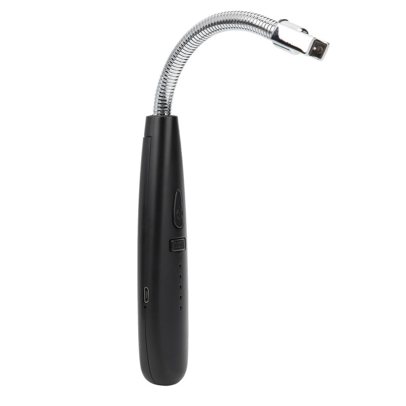 Power Display Pulse Lighter Metal Hose USB Charging Electric Lighter