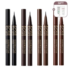[1+1] Edge Holic Waterproof Brush Liquid Eyeliner 4color 02 Dark Brown / [1+1] 엣지홀릭 워터프루프 브러쉬 리퀴드 아이라이너 4color 02 다크브라운