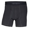 CARHARTT Men's Cotton Polyester 2 Pack Boxer Brief, Black, Large