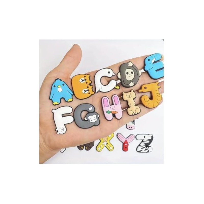 Rohans A - Z Cute Alphabet Animal Croc Charms Funny