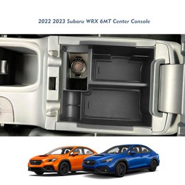 EUEKY 2024 WRX Manual Center Console Organizer Tray Compatible for 2022 2023 2024 Subaru WRX 6speed Manual Center Console Armrest Storage Box for Subaru WRX Accessories 2022 2023 2024