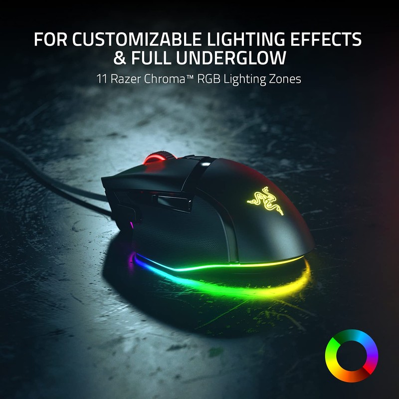 Razer Basilisk V3 - Wired Customisable Gaming Mouse (10+1 Programmable